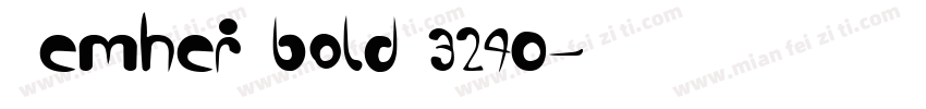 Semhei bold 3240字体转换